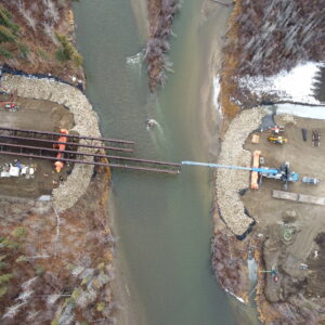 Nordenskiold River Bridge Girders Launch