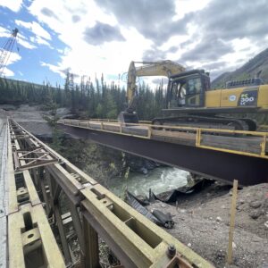 Bridge deck panel install